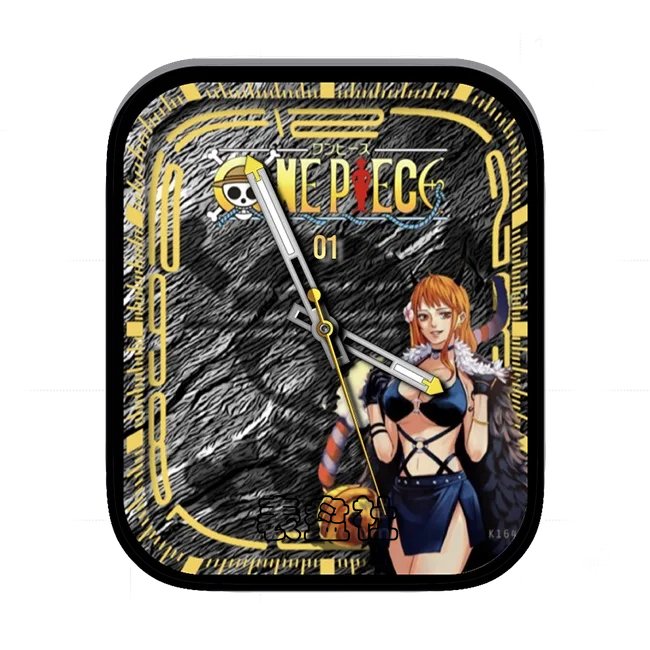 NEPECE海贼王角色人物炭黑黄年历指针表盘