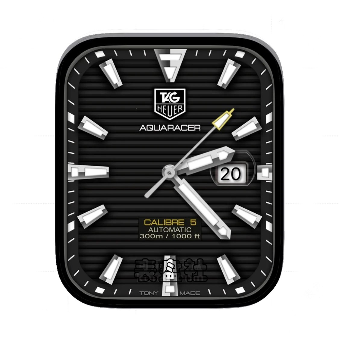 TAG Heuer泰格豪雅经典横纹简约年历表盘