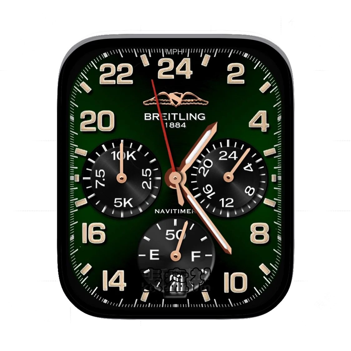 BREITLING百年灵1884墨绿Ultra专用表盘