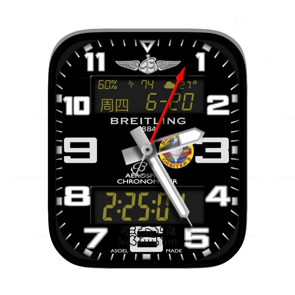 BREITLING百年灵1884复杂功能数字Ultra专用表盘