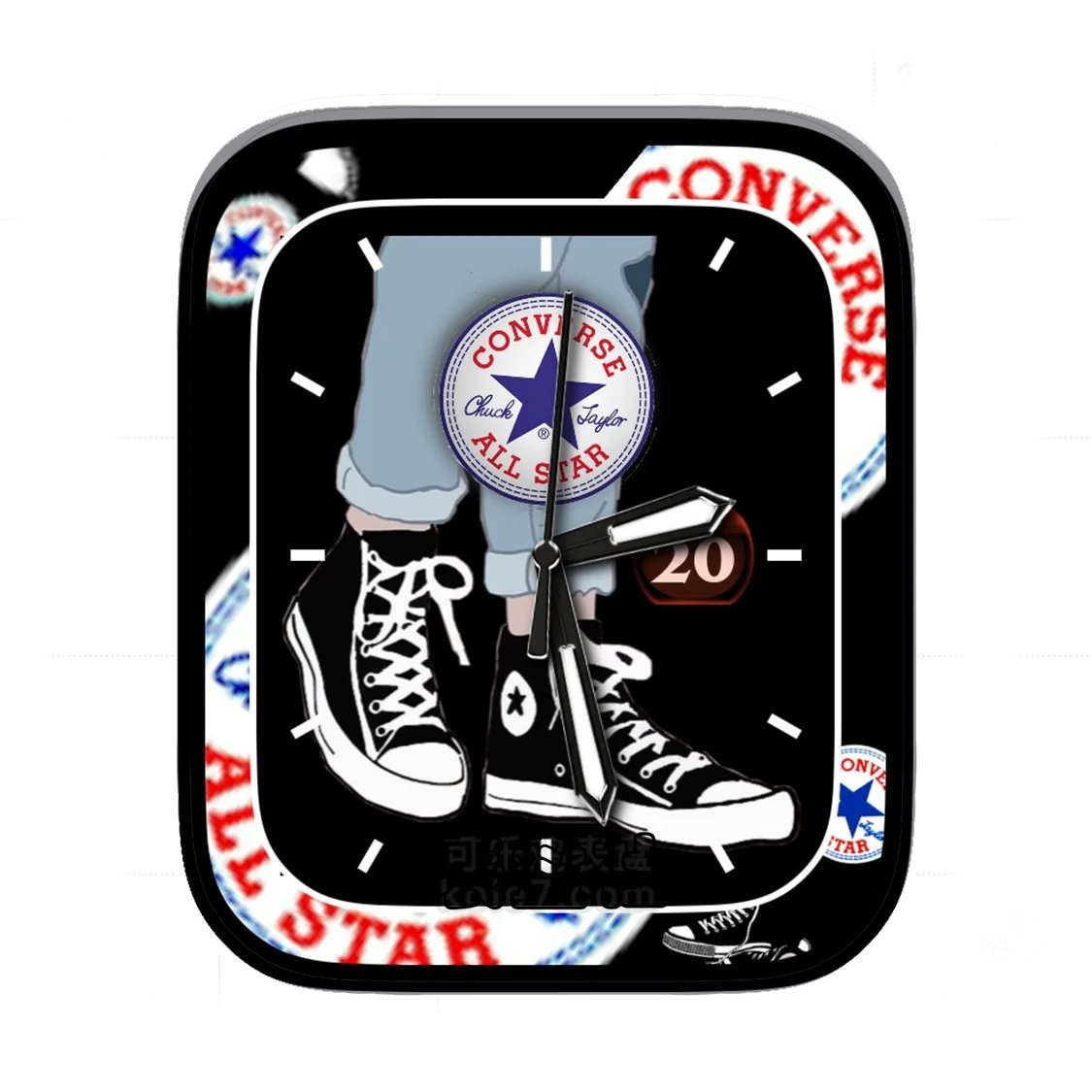 Converse匡威简约数字年历表盘