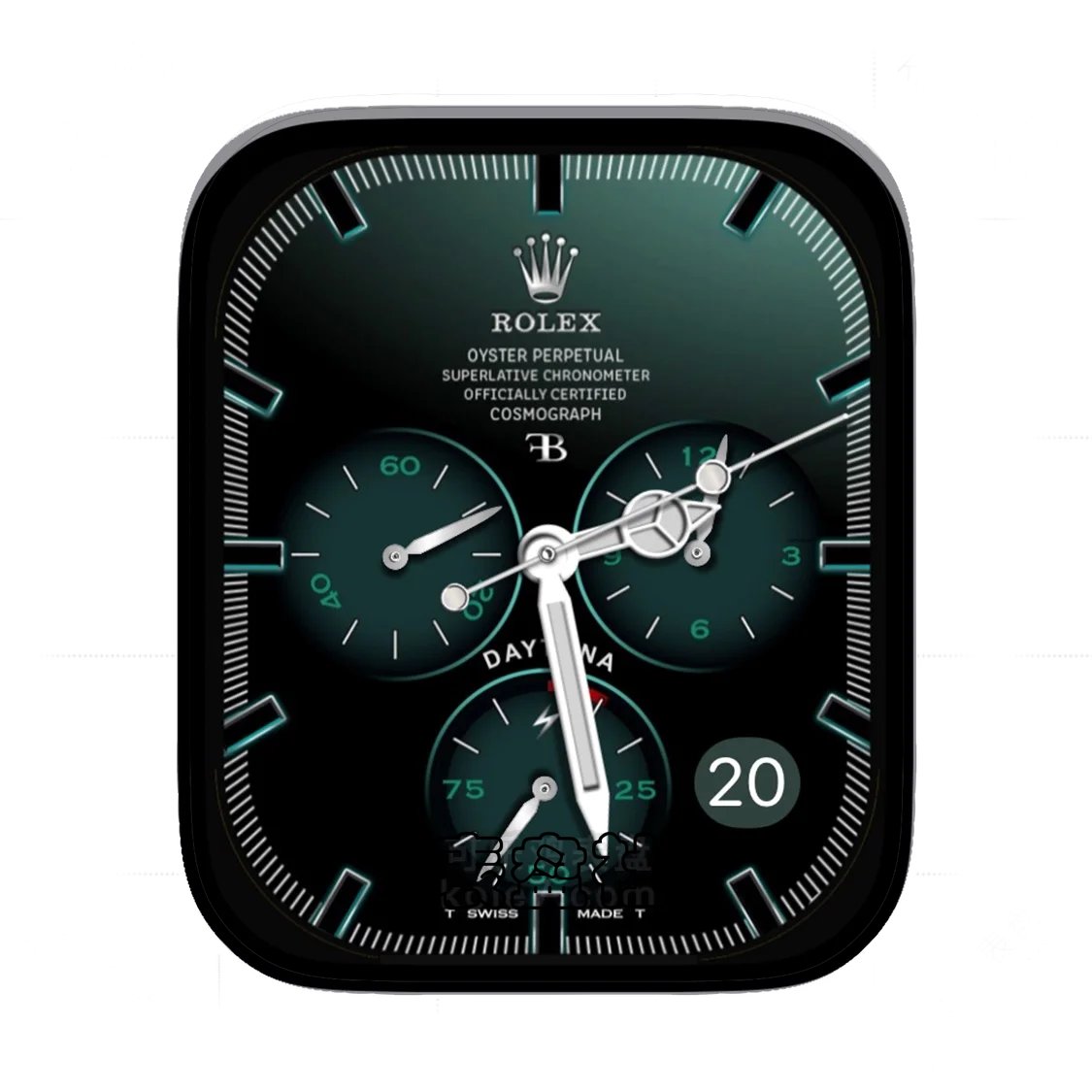 Rolex劳力士墨绿三盘式年历Ultra专用表盘