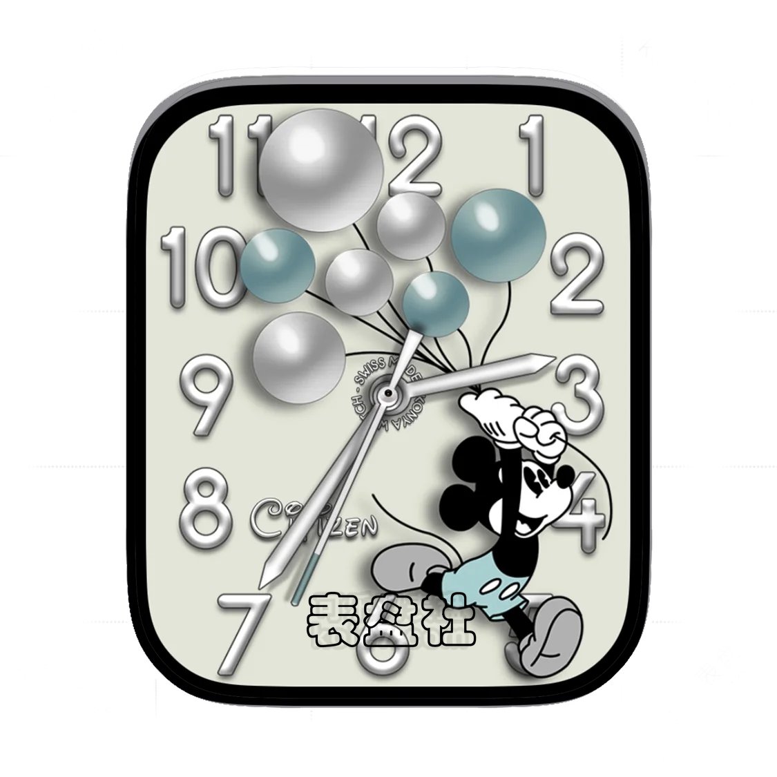 CITIZENMickey西铁城米奇放气球简约数字表盘