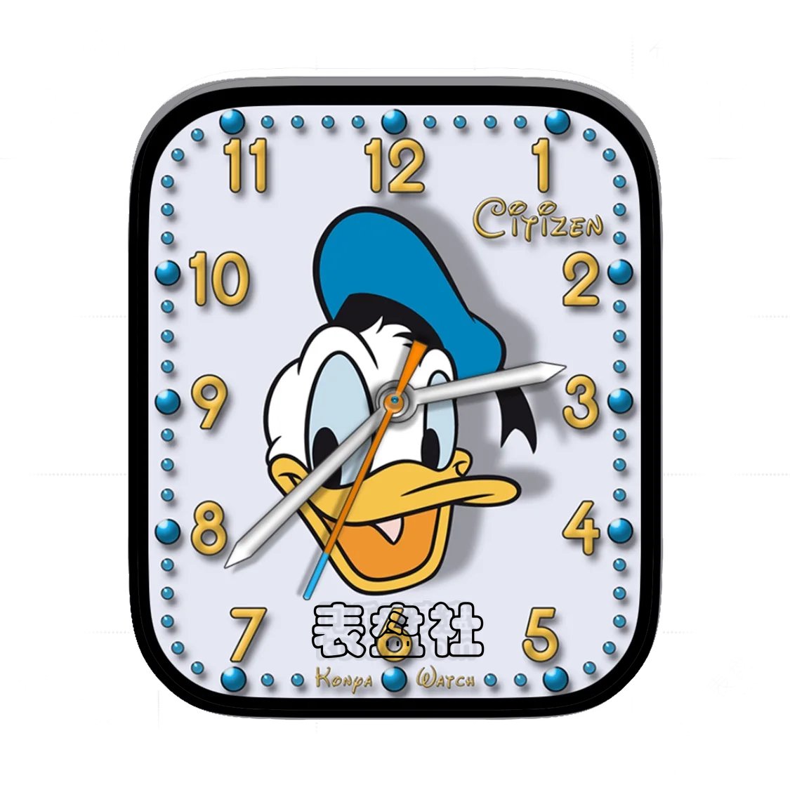 CITIZEN西铁城唐老鸭简约数字表盘