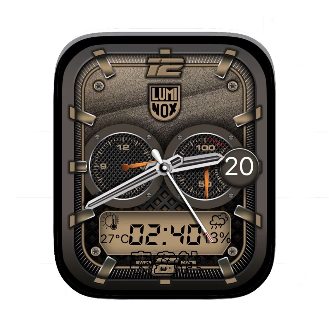 luminox雷美诺时双盘式数字Ultra专用表盘