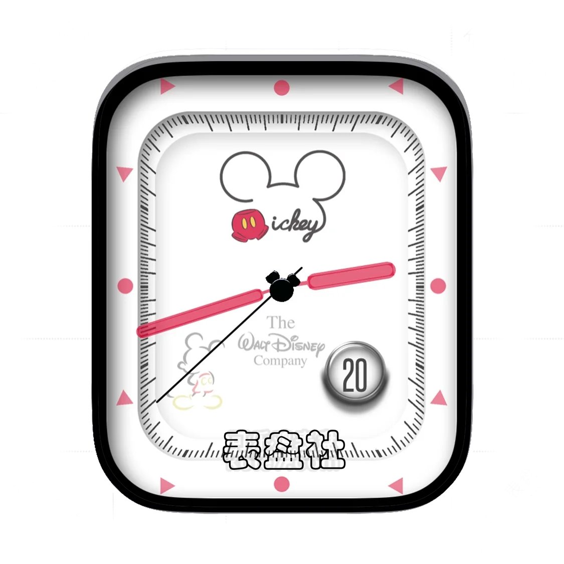 Mickey迪斯尼米奇简约年历ny表盘