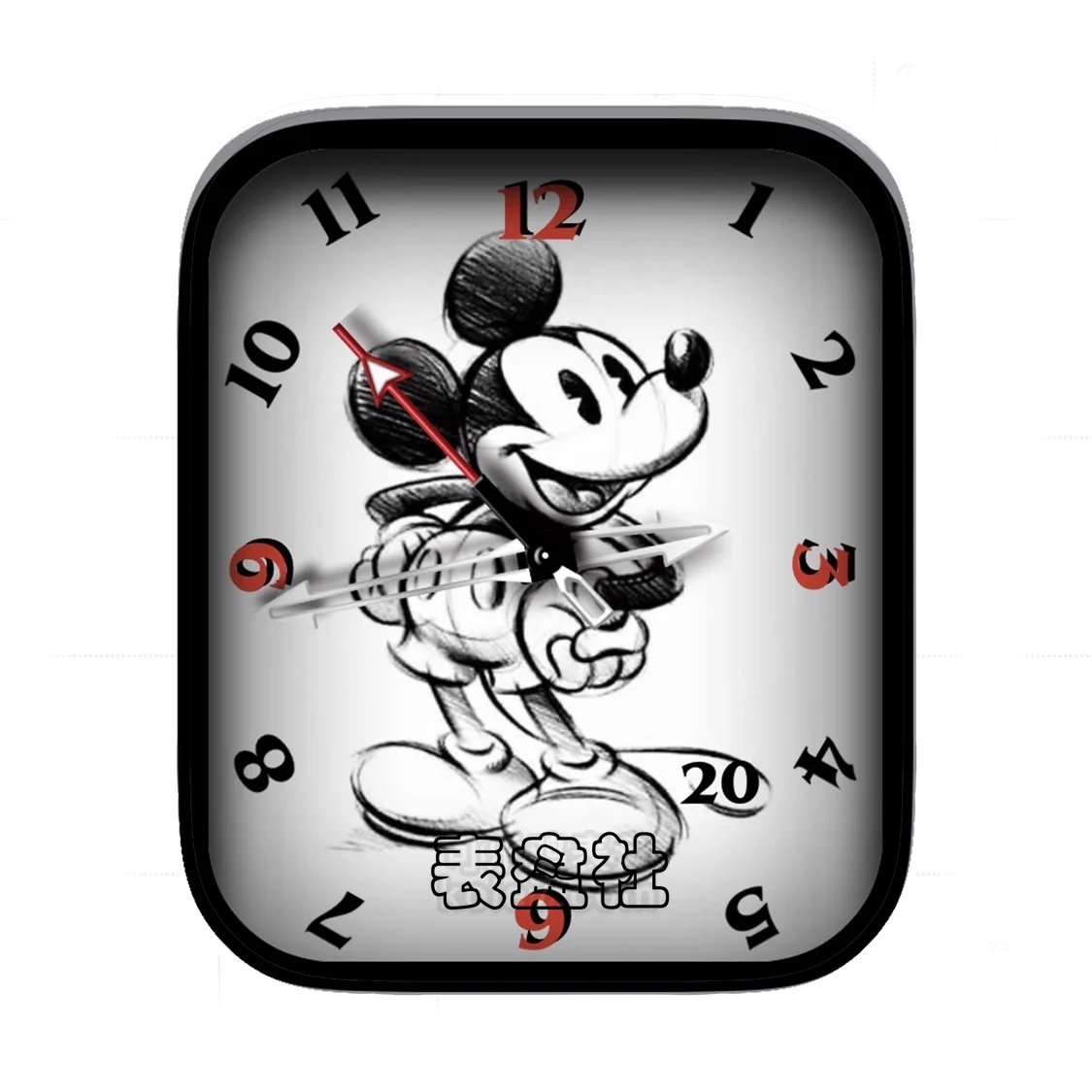 Mickey米奇素描简约数字年历表盘
