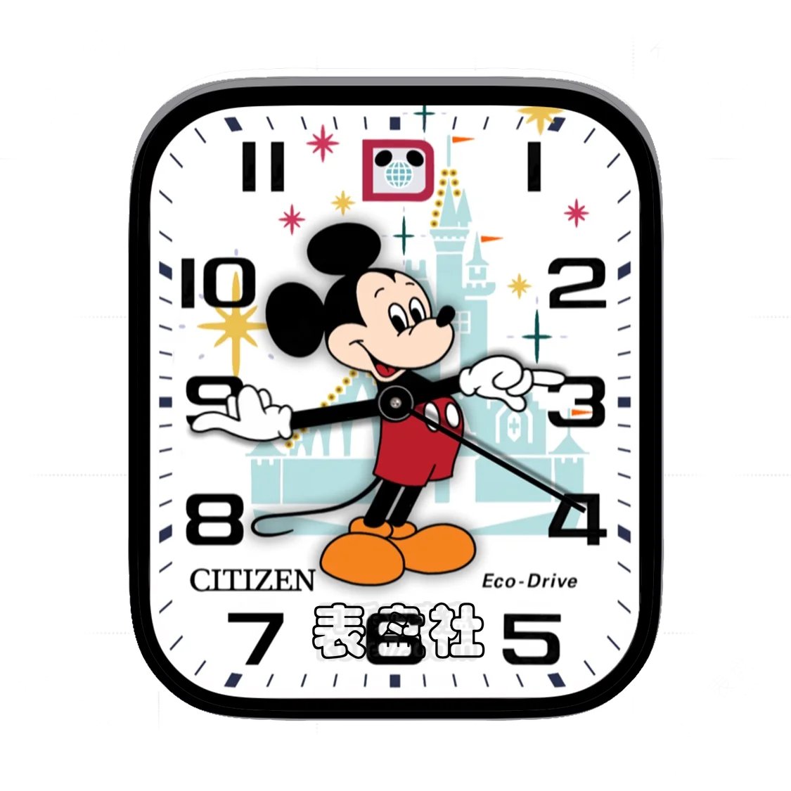 CITIZEN西铁城米奇简约数字表盘