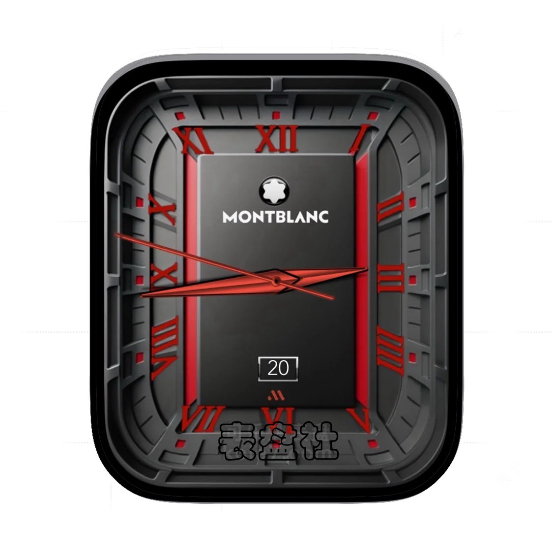 MONTBLANC万宝龙简约罗马数字年历表盘