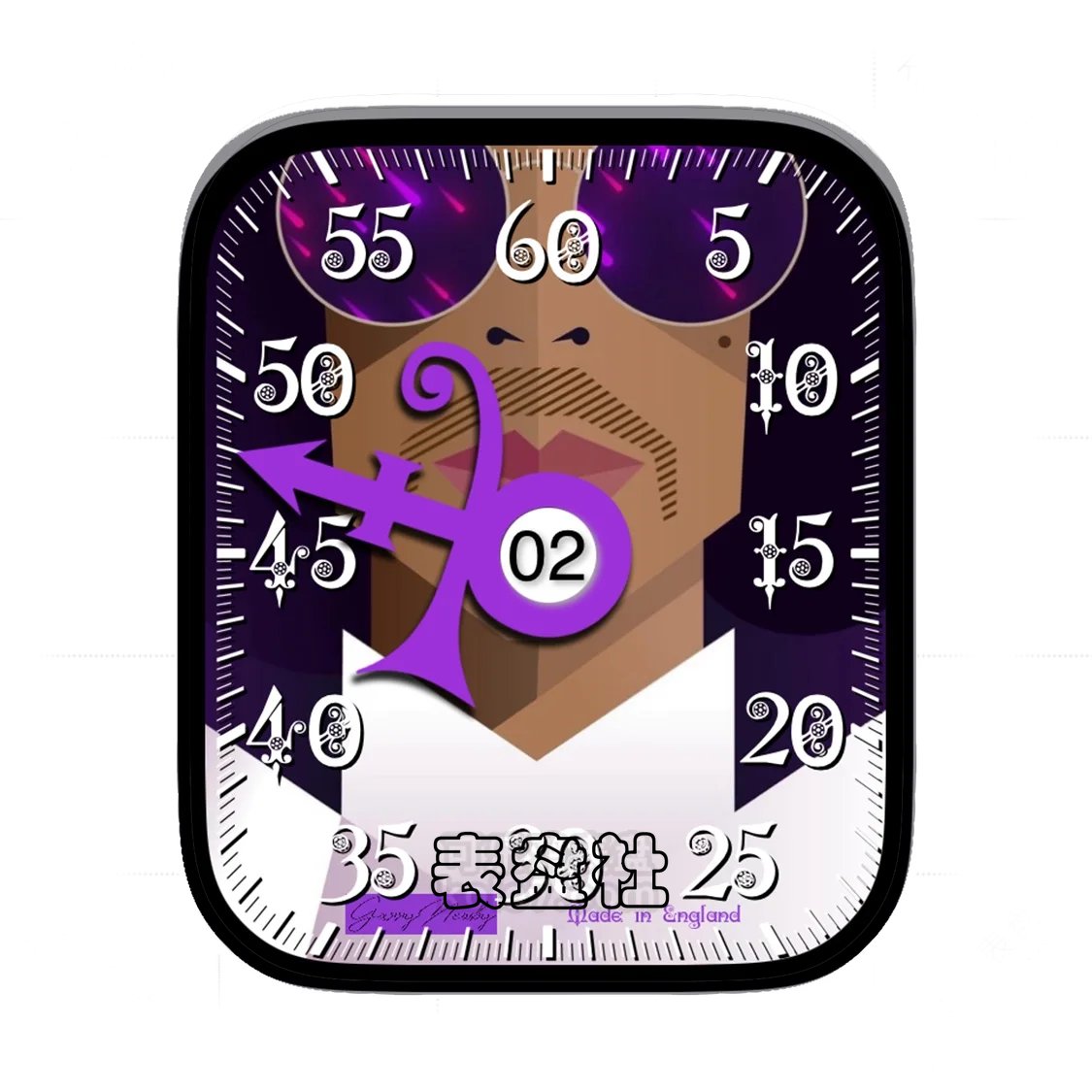 Prince Symbology抽象人面简约数字表盘