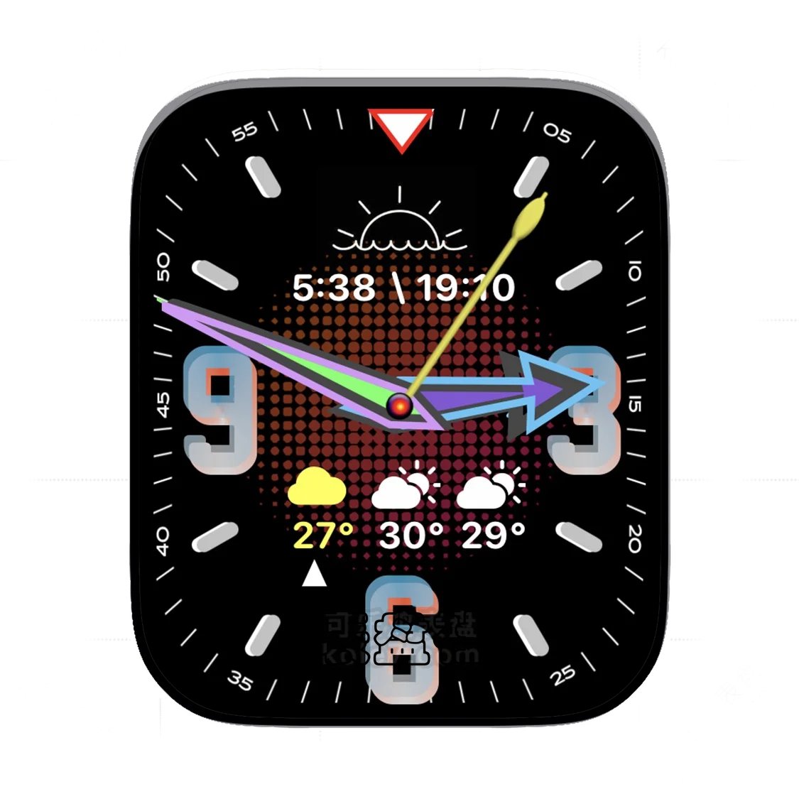 酷黑复杂功能数字Ultra专用表盘