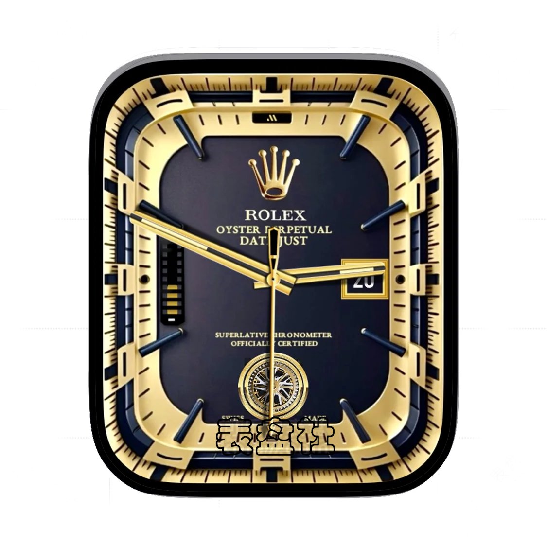 Rolex劳力士金色机械陀飞轮简约年历表盘