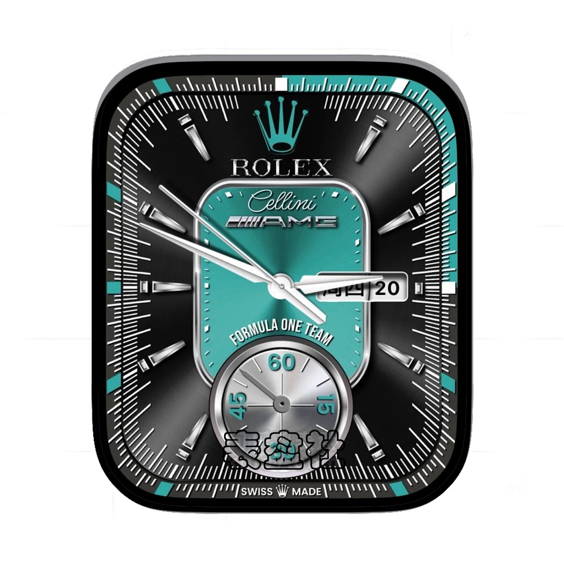 Rolex劳力士绿盘单盘式金属拉丝表盘