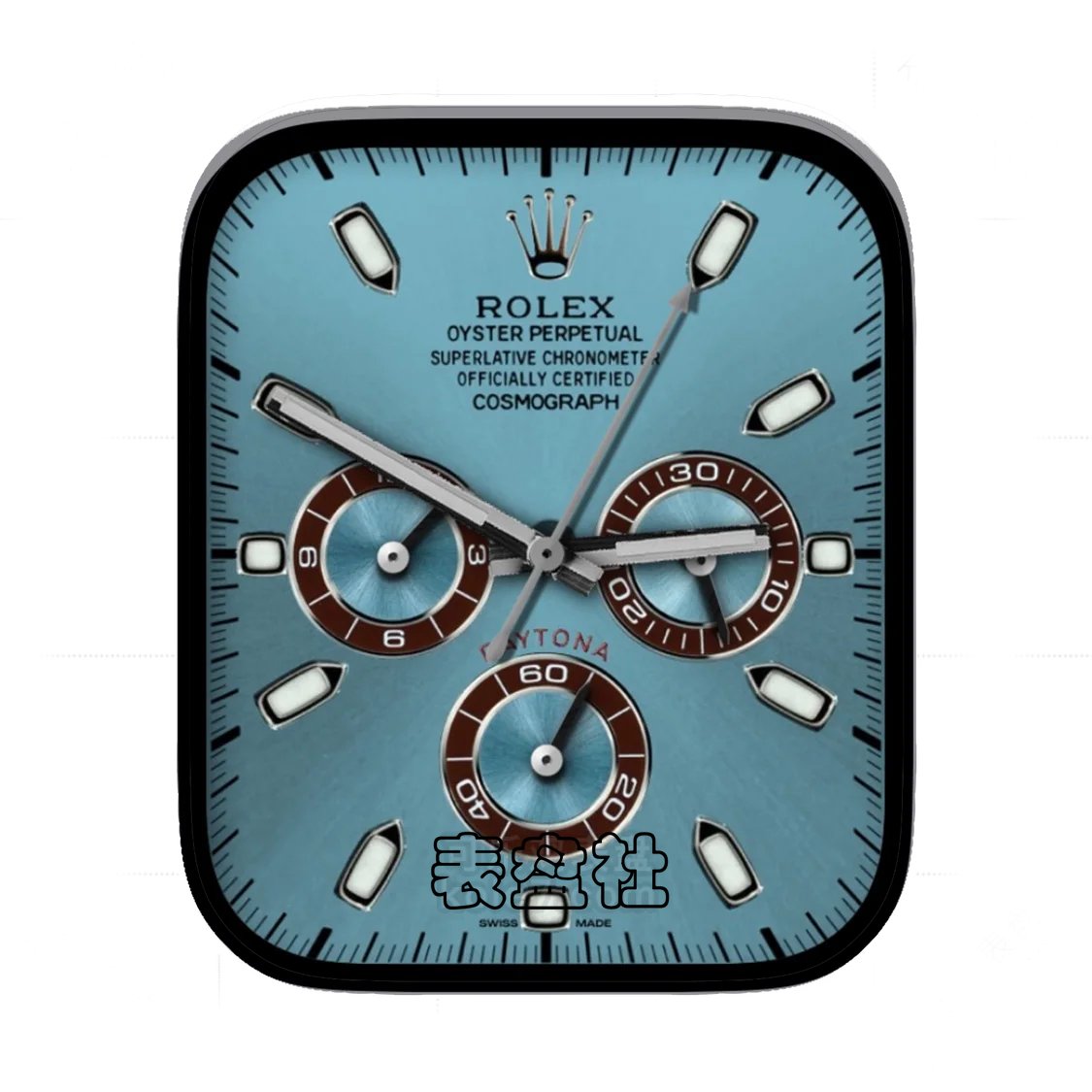 Rolex劳力士劳力士蓝盘三盘式简约表盘