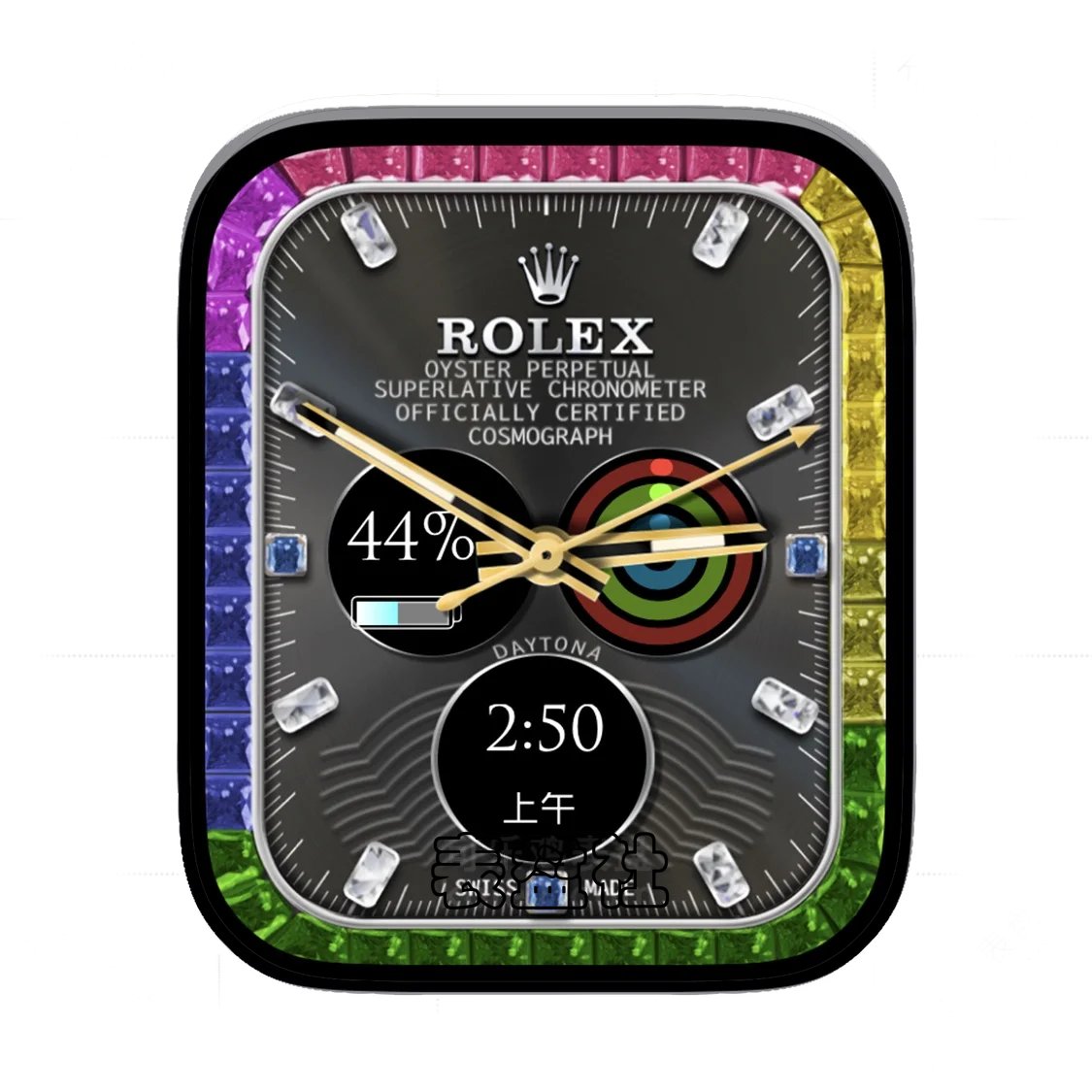 Rolex劳力士彩钻三盘式简约表盘