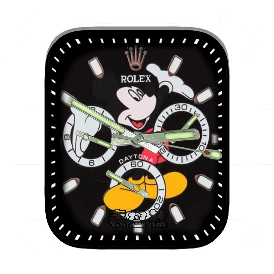 Rolex劳力士米奇三盘式简约表盘