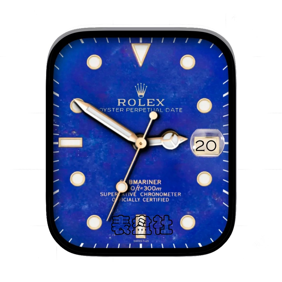 Rolex劳力士蓝盘简约年历表盘