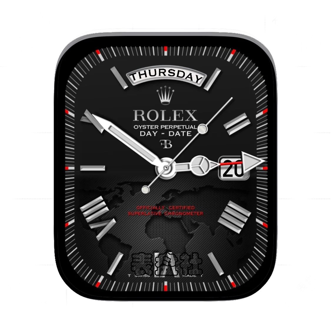 Rolex酷黑简约数字Ultra专用表盘