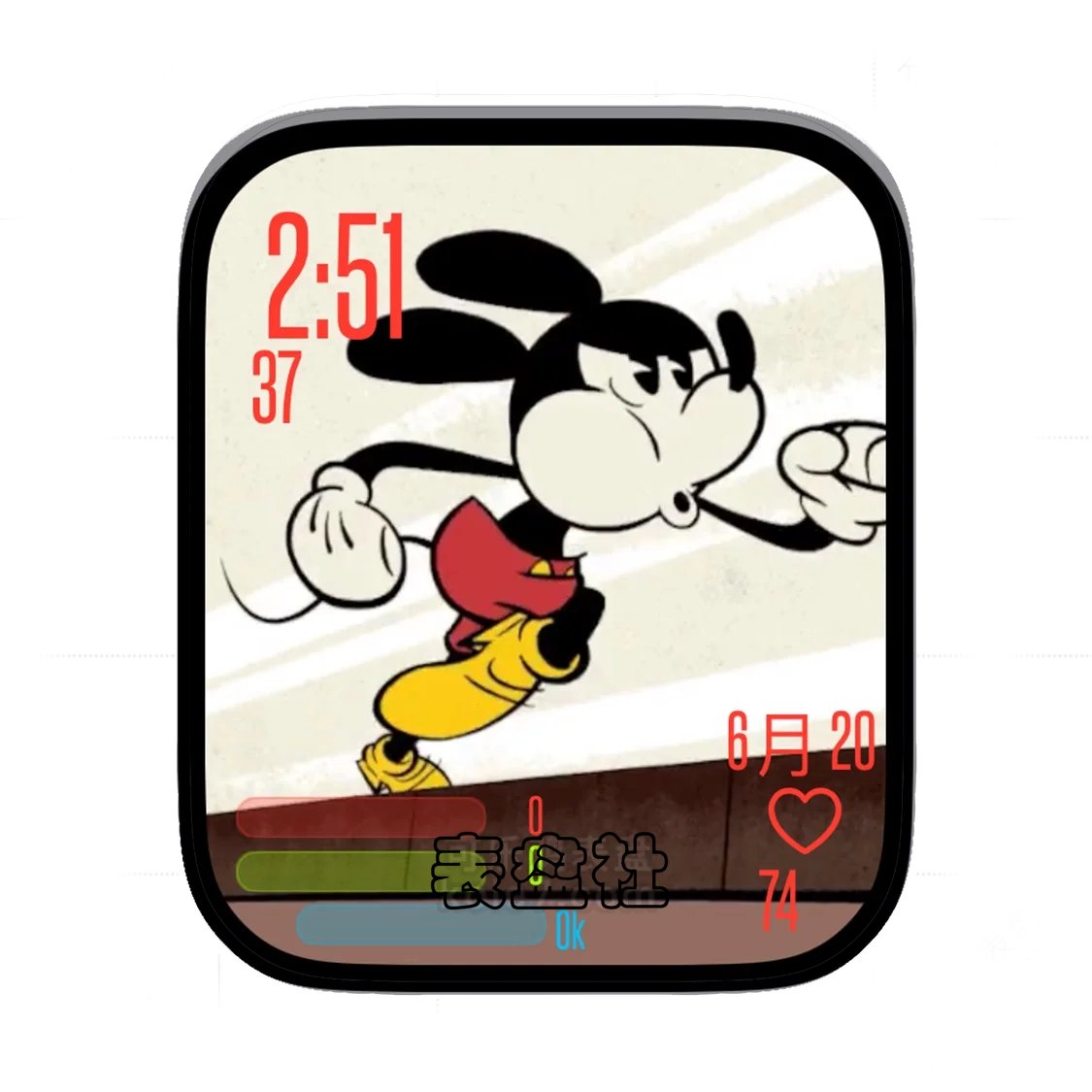 Mickey奔跑的米奇简约运动表盘