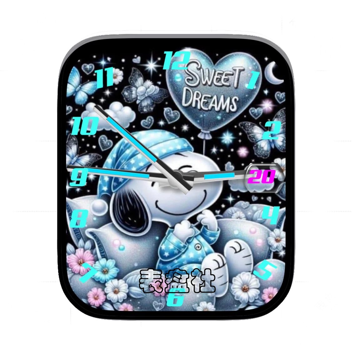 Snoppy史努比沙发放气球简约表盘