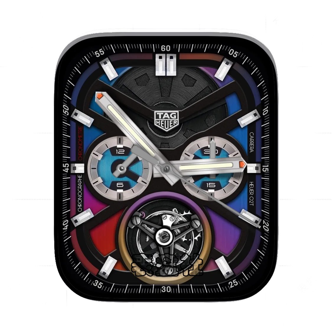 TAG HEUER泰格豪雅高级三盘式机械齿轮Ultra专用表盘