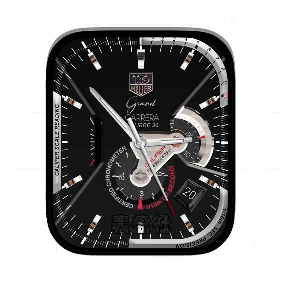 TAG HEUER泰格豪雅酷黑双盘式Ultra专用表盘