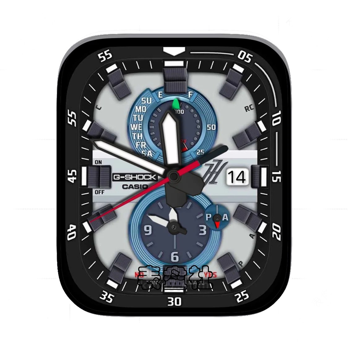 Casio卡西欧双盘式年历Ultra专用表盘