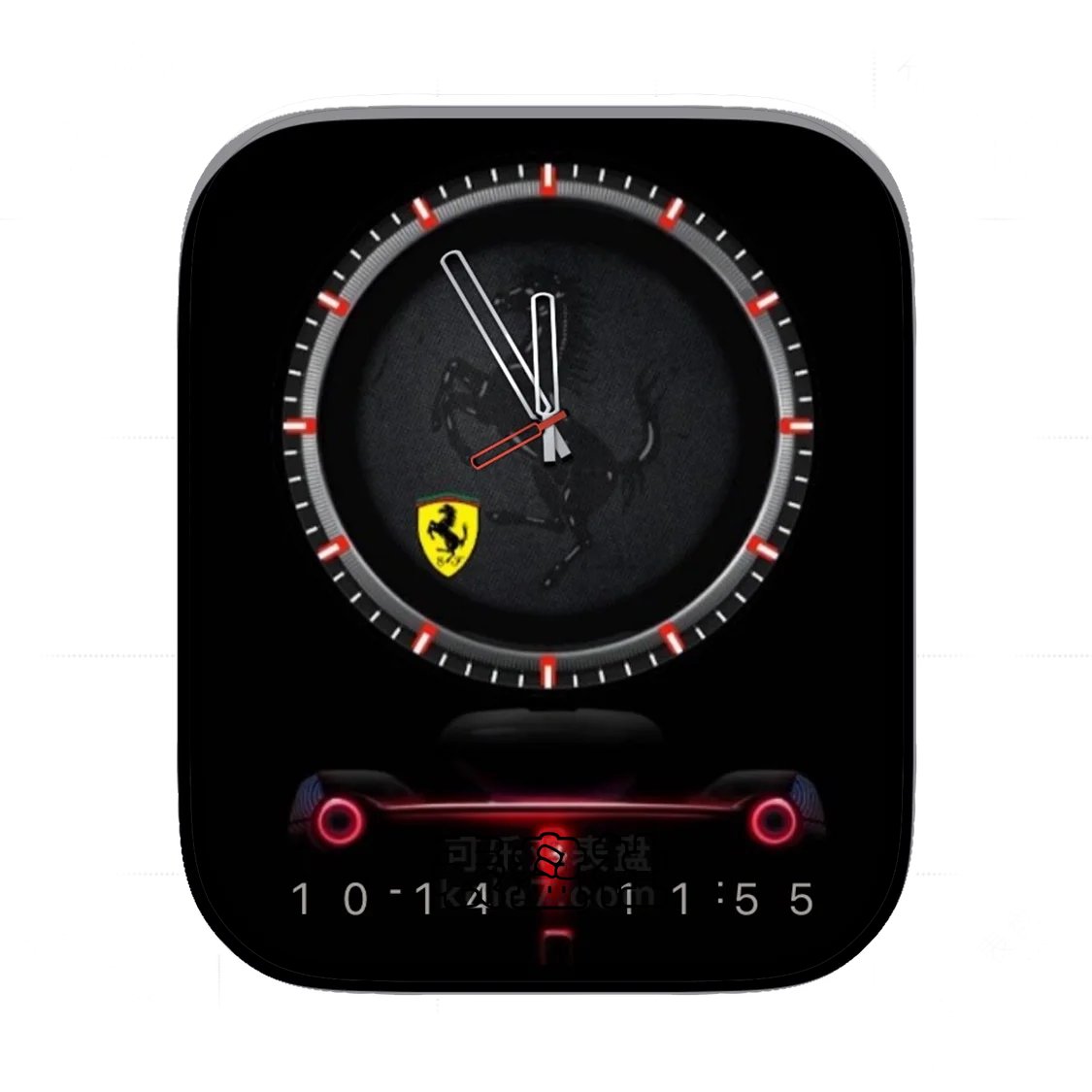 FERRARI法拉利酷黑简约表盘