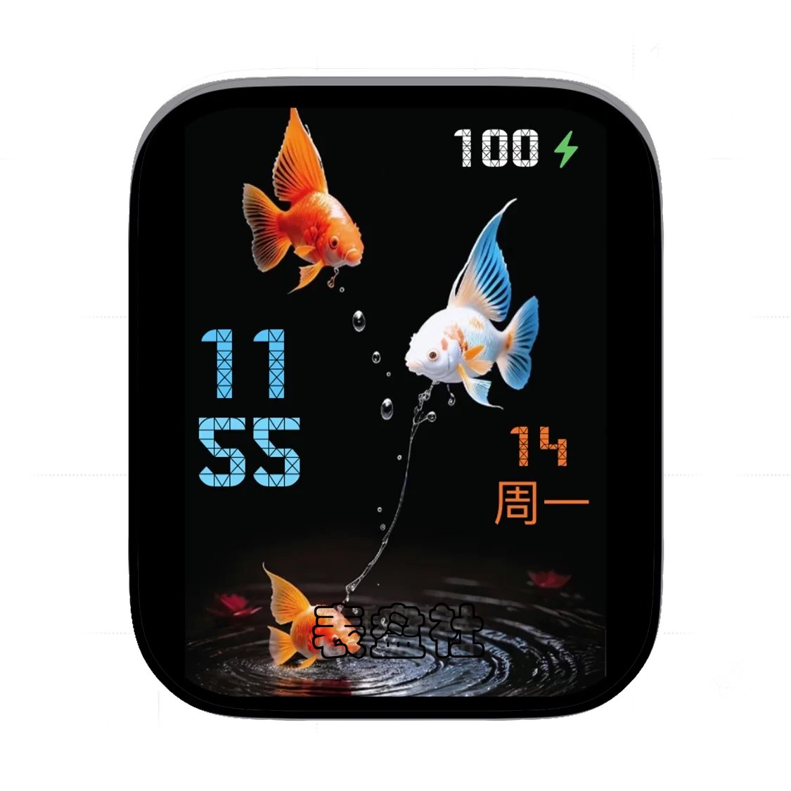 静态金鱼多功能显示表盘