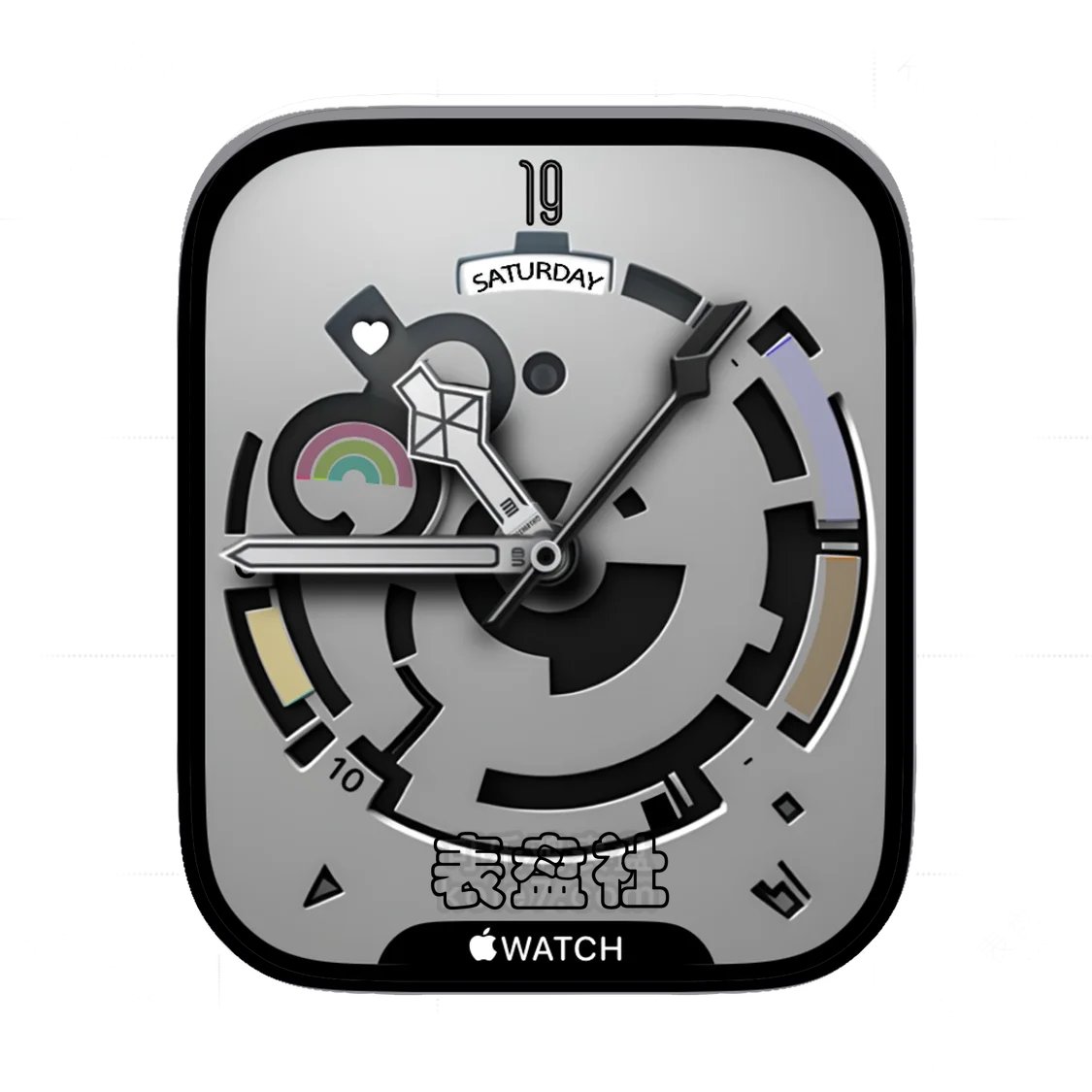 Apple苹果炫酷3D金属质感表盘