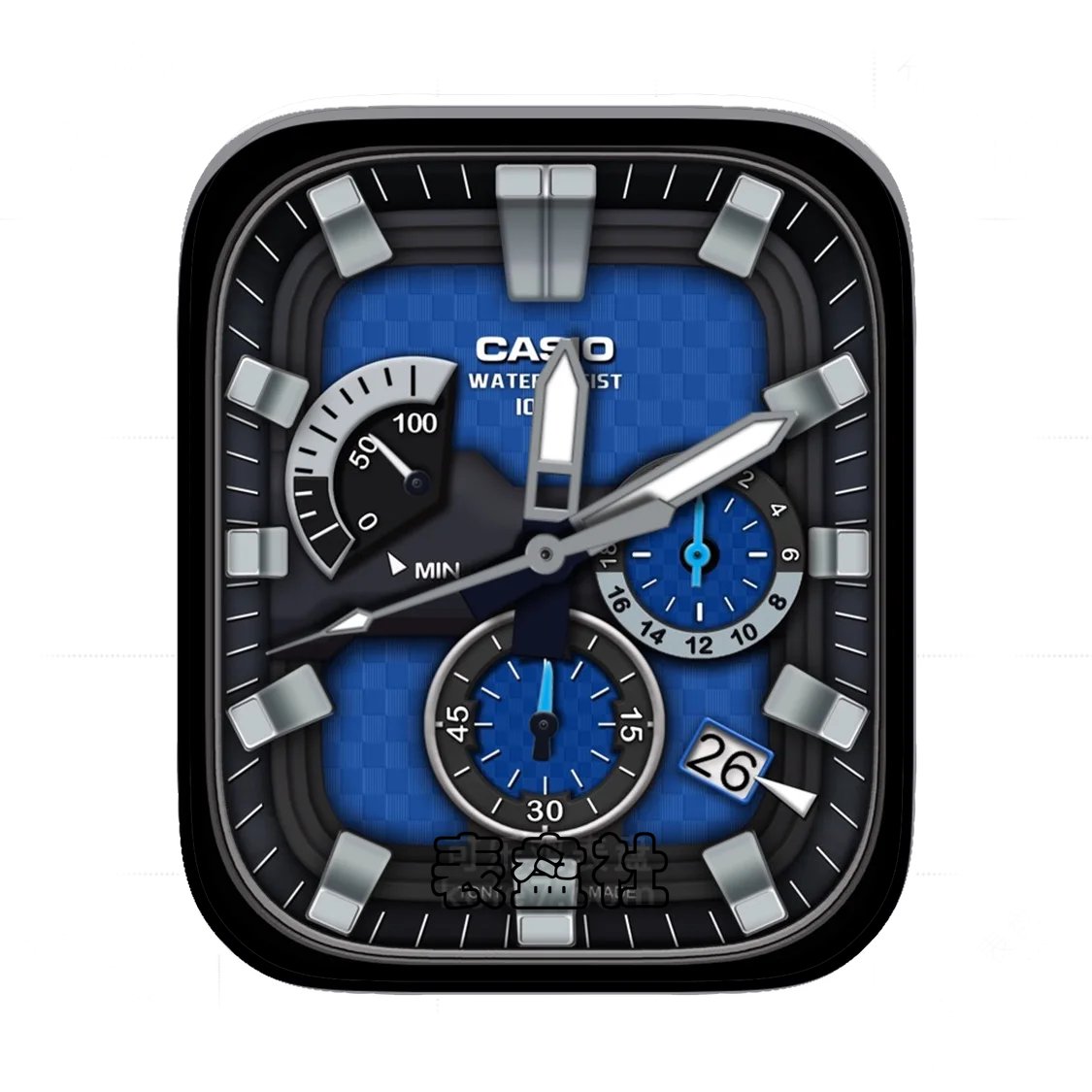 Casio卡西欧高级3D质感三盘式ultra专用表盘