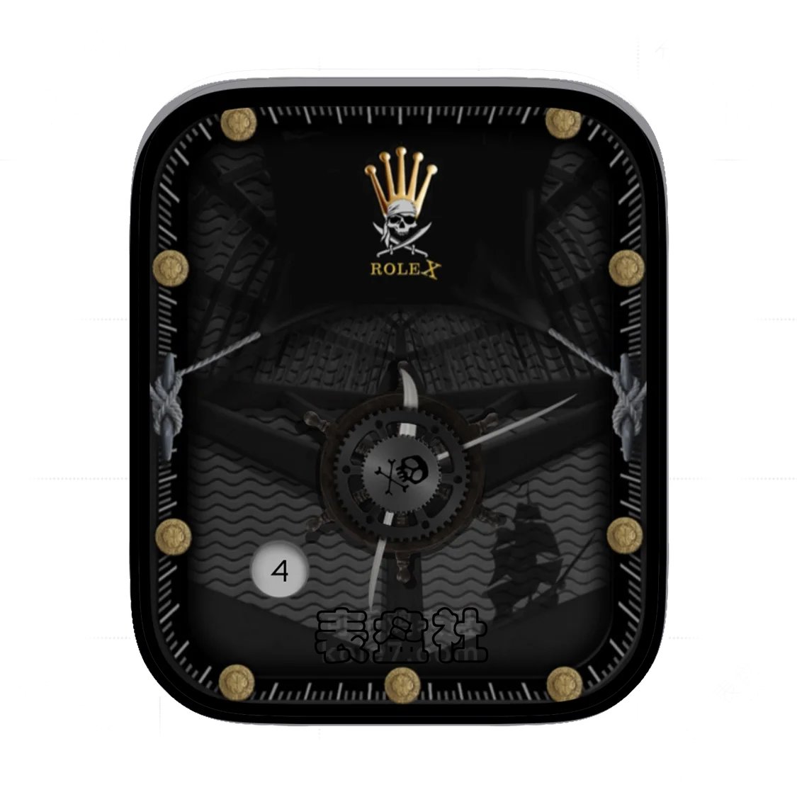 Rolex劳力士海盗版酷黑机械齿轮表盘