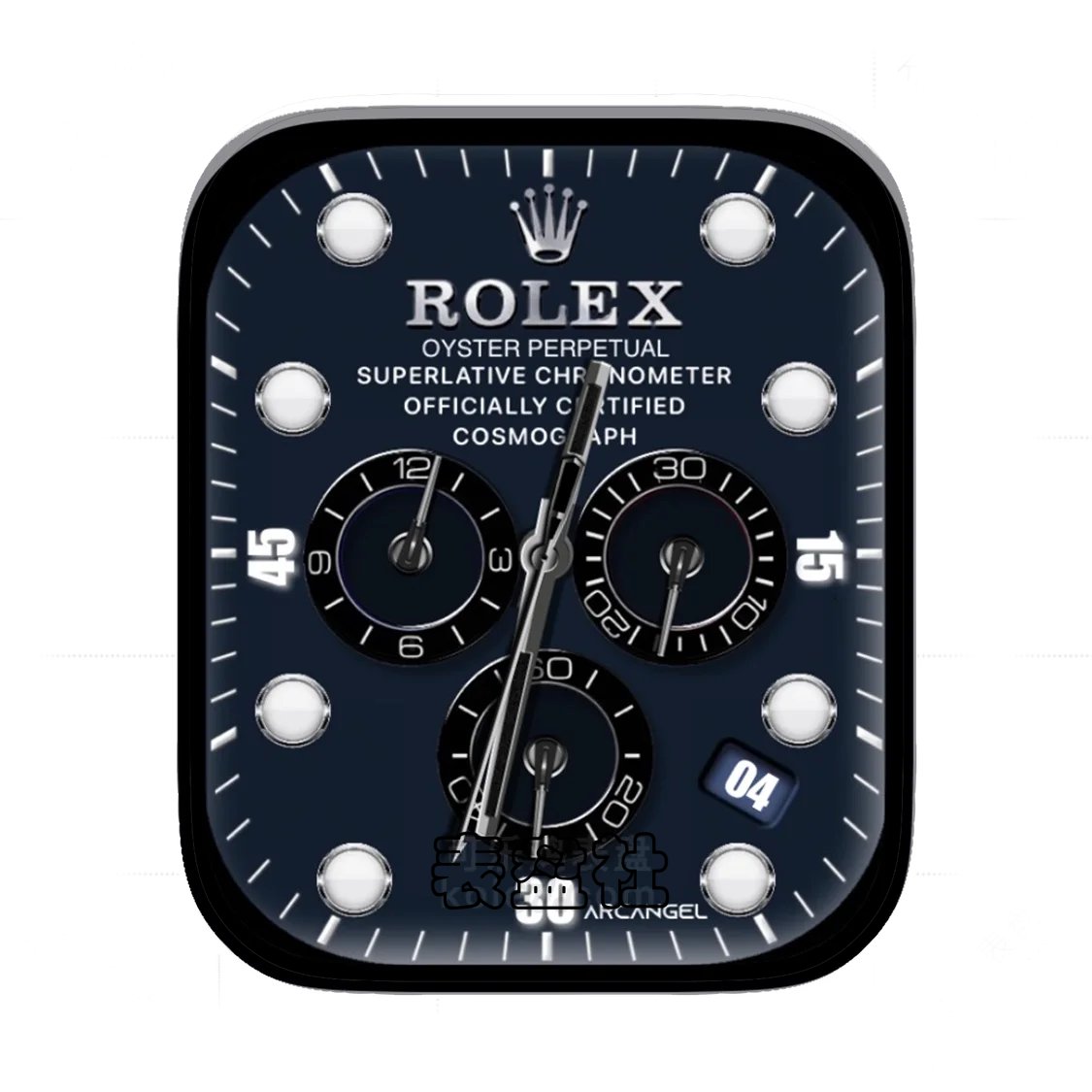 Rolex劳力士灰黑三盘式简约Ultra专用表盘