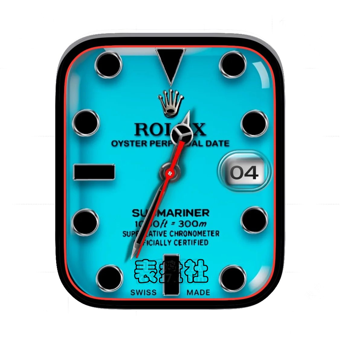 Rolex劳力士蓝盘简约数字年历表盘