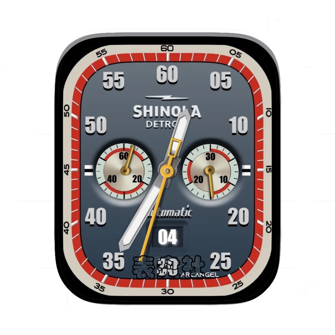 Shinola美国品牌简约灰双盘式Ultra专用Ultra专用表盘