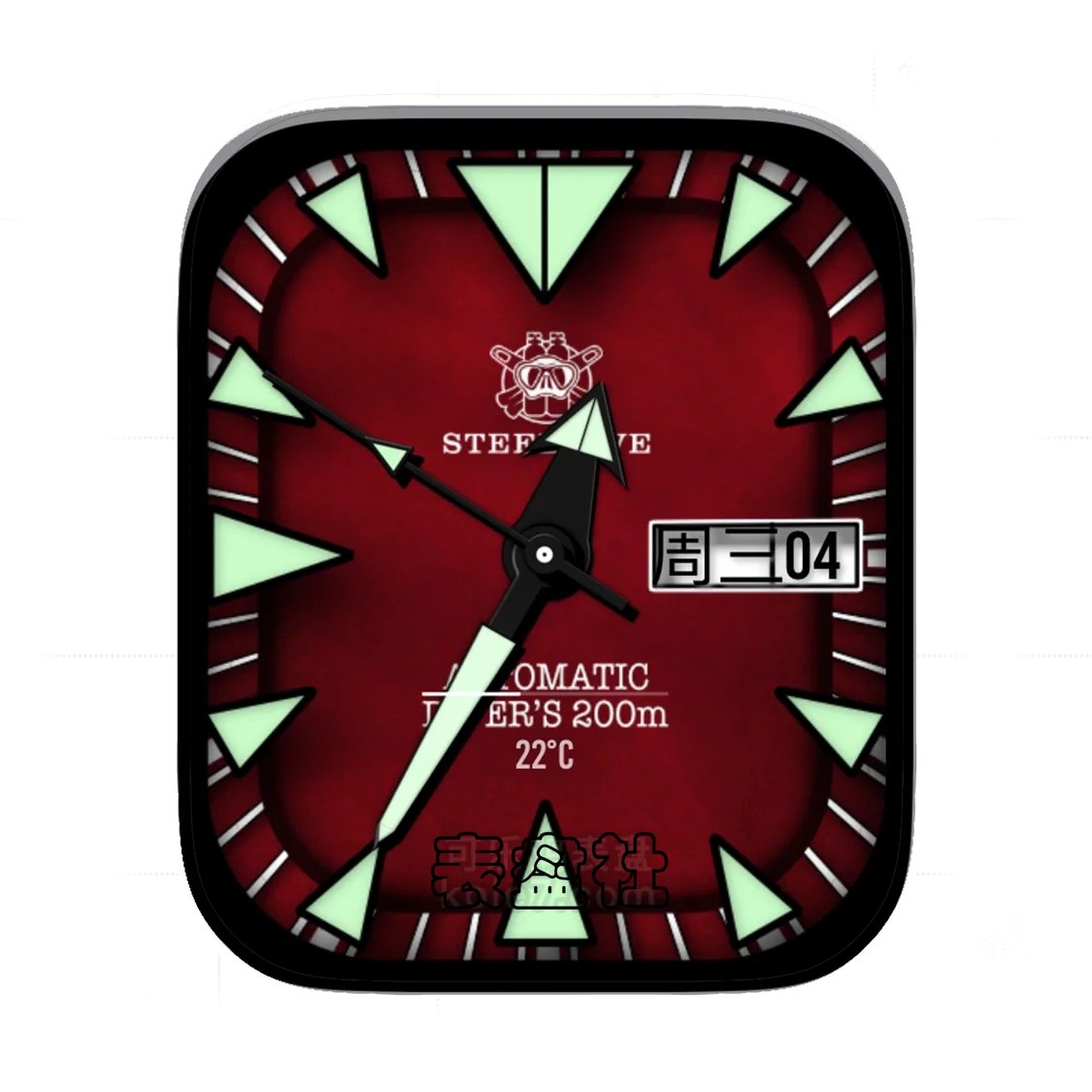 Steeldive暗红简约Ultra专用表盘