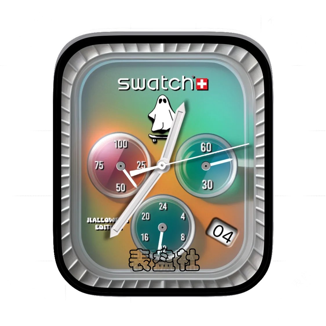 Swatch斯沃琪渐变三盘式年历表盘