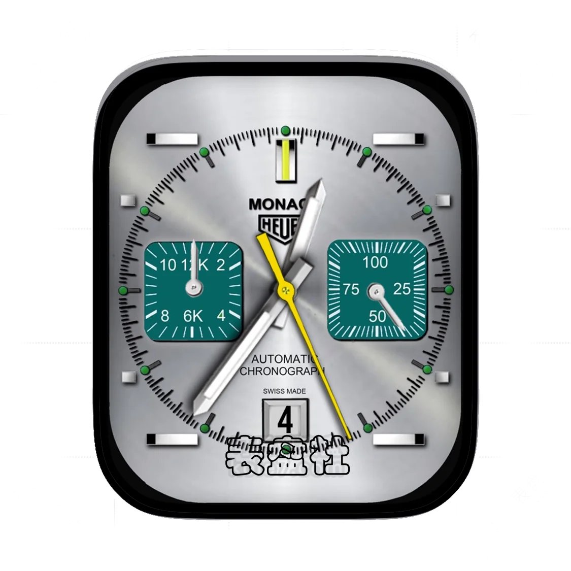 TAG-HEUER泰格豪雅金属银双盘式年历Ultra专用表盘