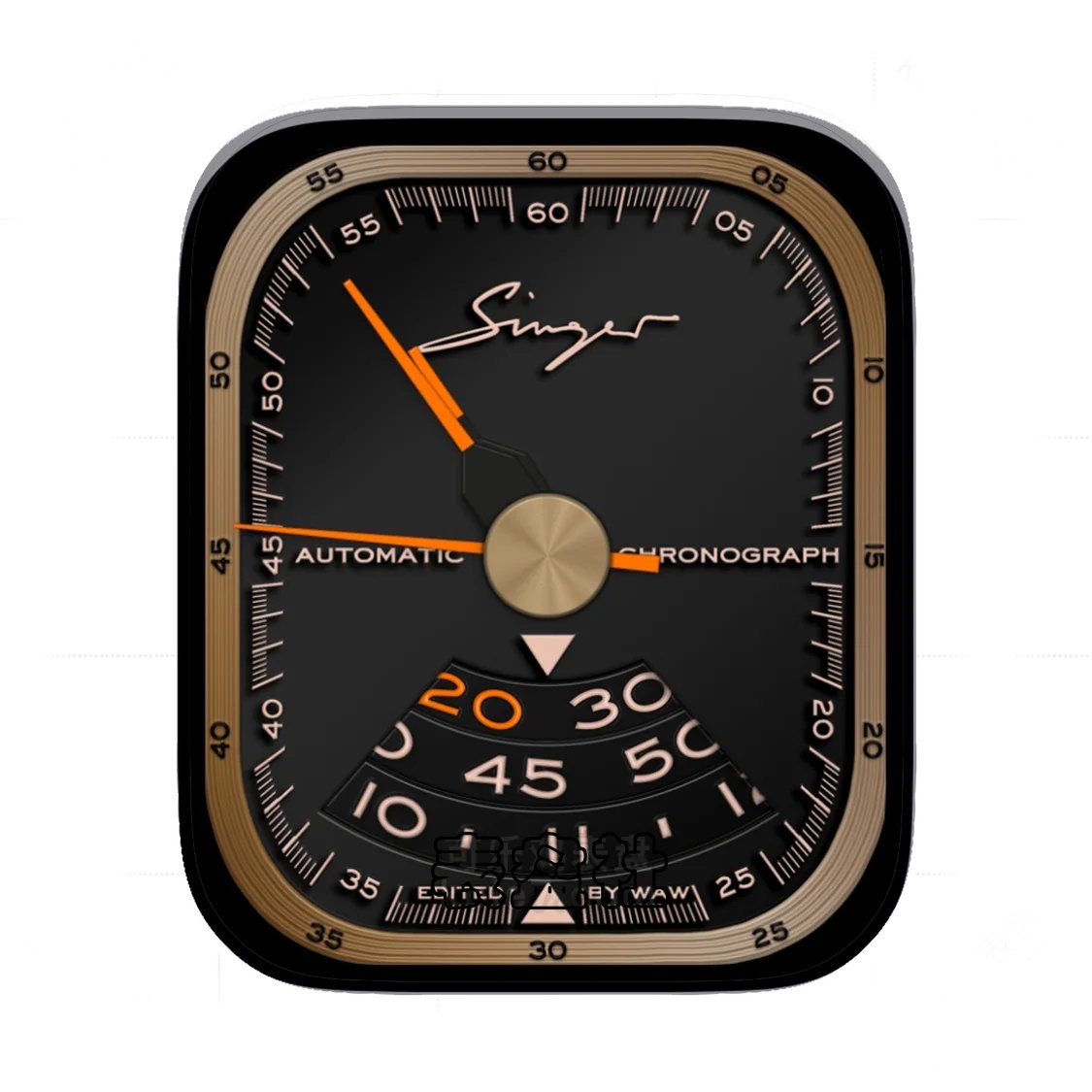 Singer歌颂着酷黑3D质感Ultra专用表盘