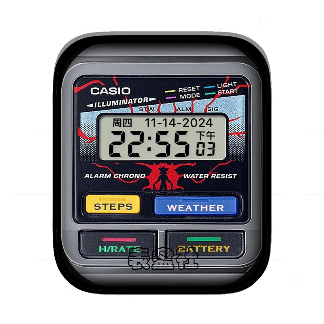 Casio卡西欧炫酷电子数字Ultra专用表盘