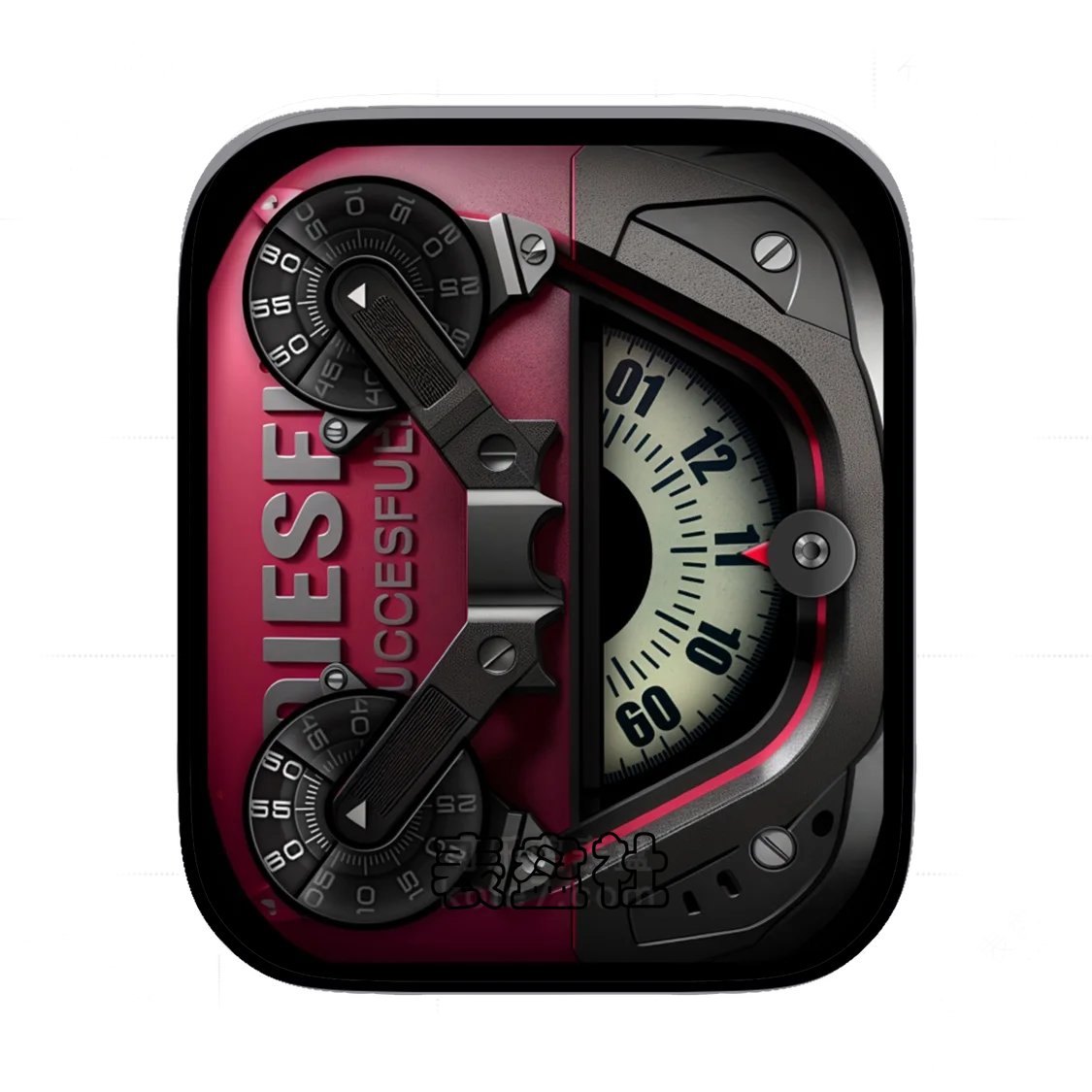 DIESEL迪赛高级液态金属3D质感Ultra专用表盘