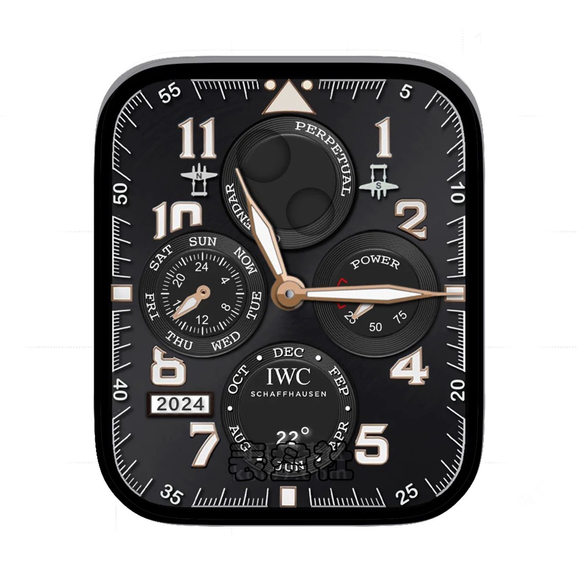 IWC南北月相万年历特別版酷黑表盘