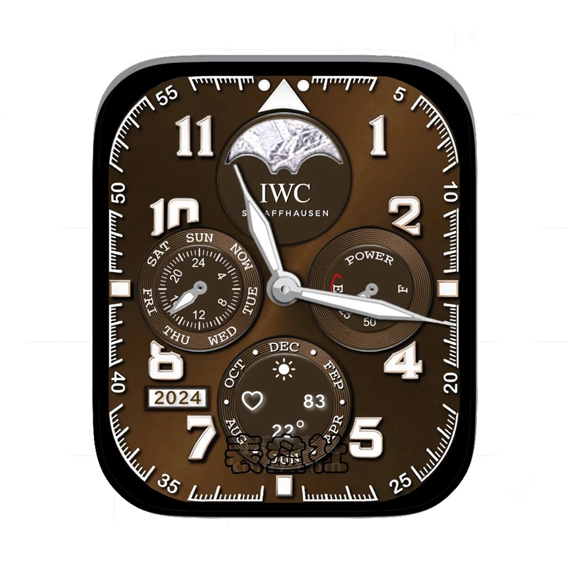 IWC南北月相万年历特別版褐色Ultra专用表盘