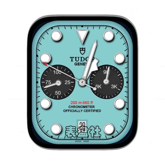 tudor帝舵蒂芙尼蓝经典双盘熊猫眼表盘