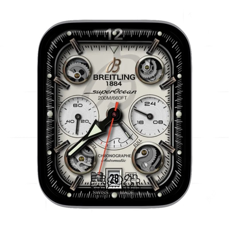 Breitling百年灵三盘式高级机械年历表盘