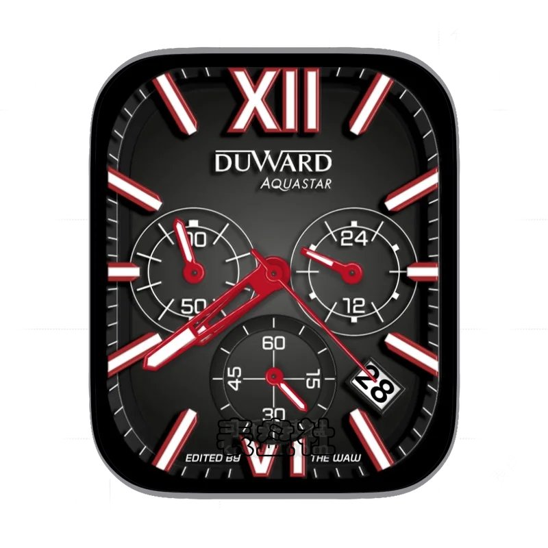 ‌DUWARD瑞士牌灰底三盘式年历Ultra专用表盘