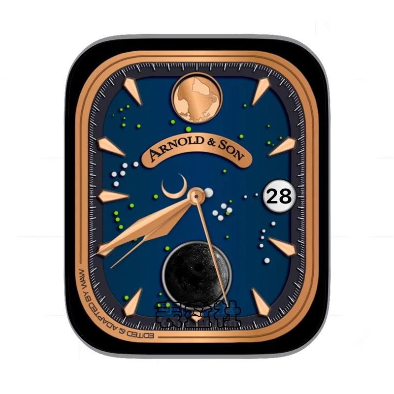 Arnold & Son亚诺星空简约年历Ultra专用表盘