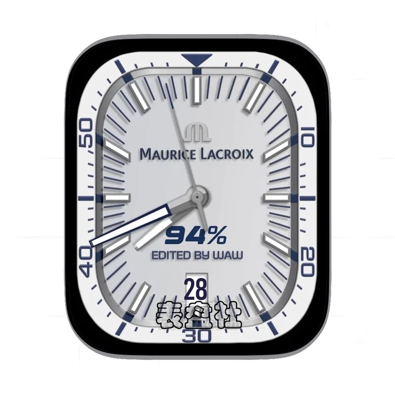 MAURICE LACROIX艾美灰底简约数字Ultra专用表盘