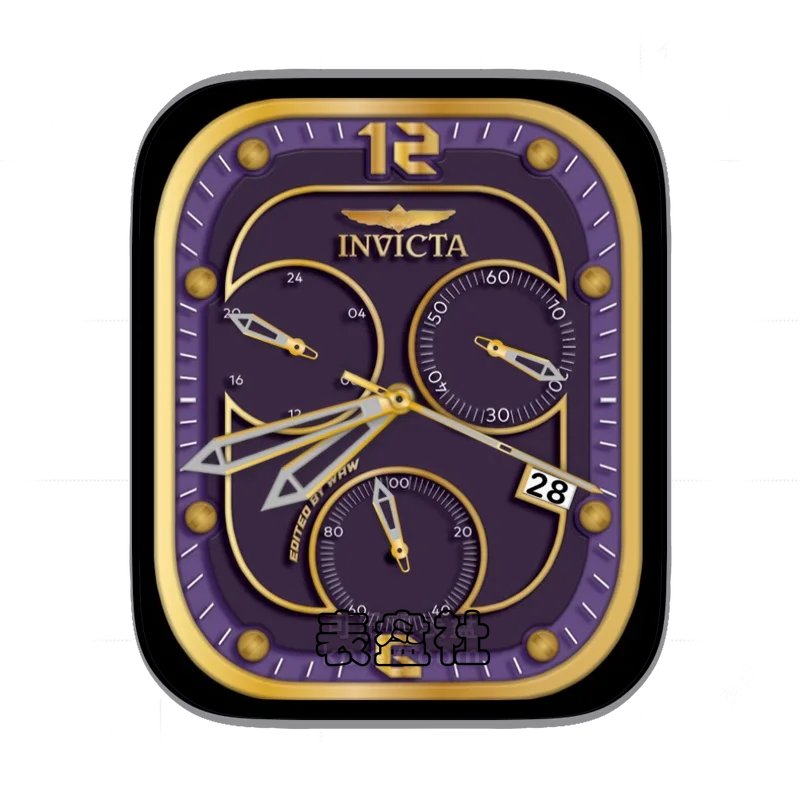 INVICTA因维克塔紫底三盘式Ultra专用表盘