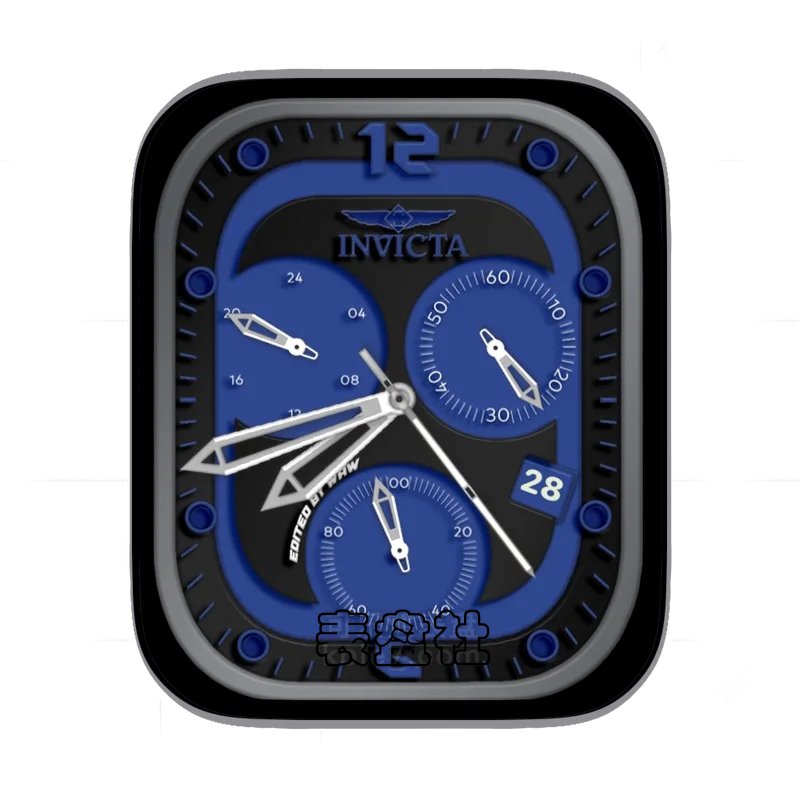 INVICTA因维克塔蓝底三盘式Ultra专用表盘